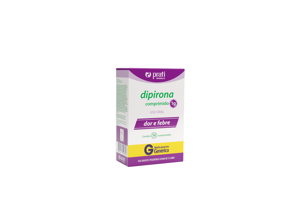 Dipirona Sodica 1G 10 Comprimidos - Genérico - Prati Donaduzzi